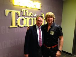 Jimmy Connors and Michael Blakey at the taping of The Tonight Show with Jay Leno on June 11, 2013