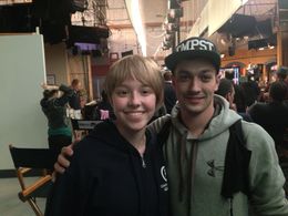 Cory DeMeyers 2014 On Set of Mighty Med w/ Lacey Zuehlsdorff sister of Cozi Zuehlsdorff (Actress) & former Martial Arts 