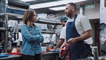Rotem Sela and Gal Toren in The Chef (2020)