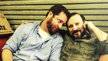 Sean Mullin and Laith Nakli on set of AMIRA & SAM