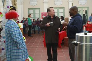 Eric Stonestreet, Christopher Gehrman, and Doc Farrow in Modern Family (2009)