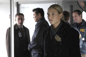 Anna Torv, Tariq Leslie, and C. Douglas Quan in Fringe (2008)