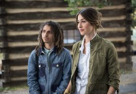 Kat Foster and Moises Arias in Jean-Claude Van Johnson: Pilot (2016)
