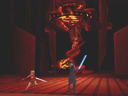 Ashley Eckstein and Mat Lucas in Star Wars: The Clone Wars: Lightsaber Duels (2008)