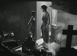 Roberto Cobo and Alfonso Mejía in The Young and the Damned (1950)