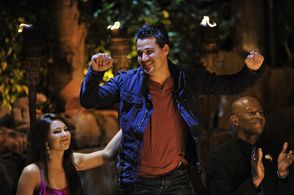 Rob Mariano, Phillip Sheppard, and Natalie Tenerelli in Survivor (2000)