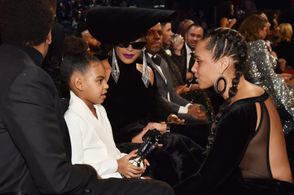 Beyoncé, Alicia Keys, and Blue Ivy Carter at an event for The 60th Annual Grammy Awards (2018)