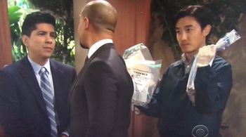 Darin Brooks, Lawrence Saint-Victor, and Jason Her in The Bold and the Beautiful (1987)