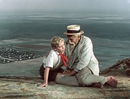 Aleksei Litvinov and Nikolay Volkov in The Flying Carpet (1957)