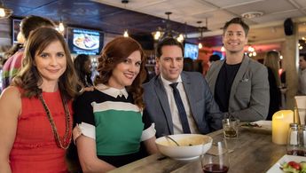 Kellie Martin, Michelle Harrison, Matthew MacCaull, and Jim Thorburn in Hailey Dean Mystery: Hailey Dean Mystery: Deadly