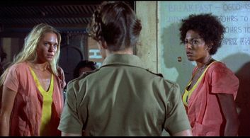 Pam Grier, Laurie Burton, and Margaret Markov in Black Mama White Mama (1973)