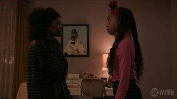 Birgundi Baker and Regina Hoyles in The Chi