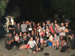 Cast and crew shot from the film No Returns (2017)