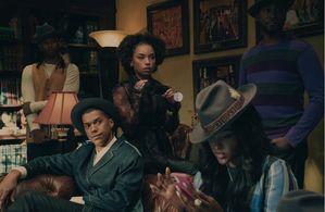 Logan Browning, Antoinette Robertson, and Nicholas Anthony Reid in Dear White People (2017)