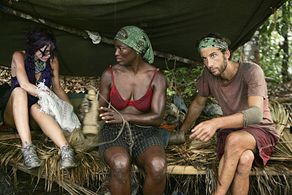 Tamara Johnson, Erinn Lobdell, and Stephen Fishbach in Survivor (2000)