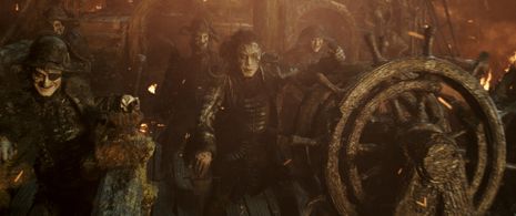 Javier Bardem, Rodney Afif, Juan Carlos Vellido, Nico Cortez, Stephen Lopez, and Rupert Raineri in Pirates of the Caribb