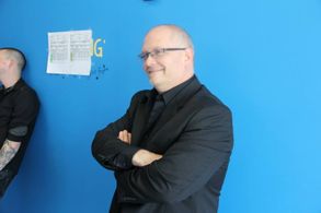 On the set of the Joe Covas film, 211J.R. Rodriguez