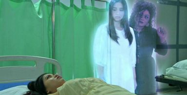 Roence Santos and Pauline Mendoza in Kambal, karibal (2017)