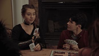 Caitlin Carmichael and Sloane Morgan Siegel in Dwight in Shining Armor: The Grim Reaper (2020)