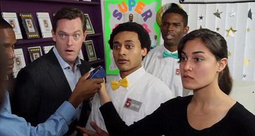 Bob Turton, Christopher Lamark, Mishell Livio, and Marcus A. Stewart in Heavenly Help: Toby Who? (2012)