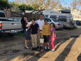 A happy family before getting shot. (TONO)