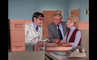 Jim Connell, Shirley Jones, and Dave Madden in The Partridge Family (1970)