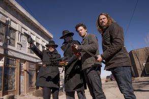 Jason Lewis, Peter Mensah, Yul Vazquez, and François Arnaud in Midnight, Texas (2017)