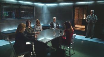 Ted Danson, Marg Helgenberger, Melinda Clarke, and Jorja Fox in CSI: Immortality (2015)