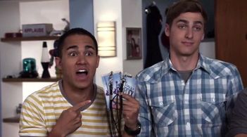Kendall Schmidt and Carlos PenaVega in Big Time Rush (2009)