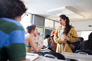Ashley Heimbach and Yhana Sibelle on set of 'Aye Boy'