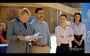 Michelle Martin, Jessica Lowndes, Emelie Ulfeby, and Edward De Gaetano in Mix Up in the Mediterranean (2021)