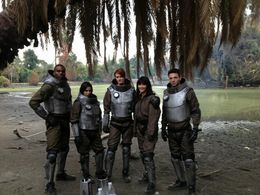 Kelly Hu, Jennifer Marshall, Anthony Marks, Laura Alexandra Ramos, and Nicholas Alexander in Age of Tomorrow (2014)