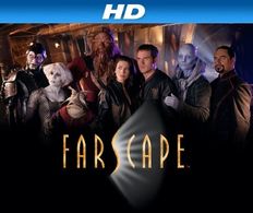 Claudia Black, Ben Browder, Gigi Edgley, Virginia Hey, Wayne Pygram, Anthony Simcoe, and Lani John Tupu in Farscape (199