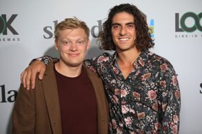 Curry Barker and Anthony Pavone at the North Hollywood Cinafest