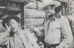 Bob Baker and Don Barclay in Outlaw Express (1938)