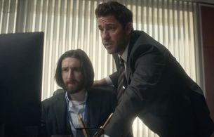 Still of Adam Bernett and John Krasinski in 'Tom Clancy's Jack Ryan' Season 4