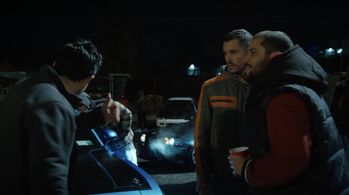 Brent Antonello, Gabriel Sloyer, and Ethan Levy in Law & Order: Organized Crime (2021)