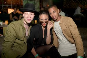 Naima Mora, Devin Harrison, and Shaun Ross at an event for America's Next Top Model (2003)