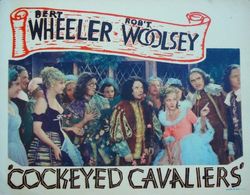 Esther Howard, Alf James, Dorothy Lee, Henry Sedley, Thelma Todd, Bert Wheeler, and Robert Woolsey in Cockeyed Cavaliers