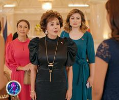 Samantha Lopez, Isabel Rivas, and Francine Prieto in First Lady (2022)