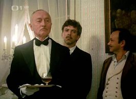 Jirí Adamíra, Jaromír Hanzlík, and Rudolf Hrusínský in Konec starych casu (1989)