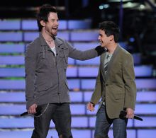 David Cook and David Archuleta in American Idol (2002)