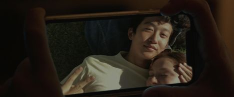 Daniel Kim and Mina Sundwall in The Graduates (2023)