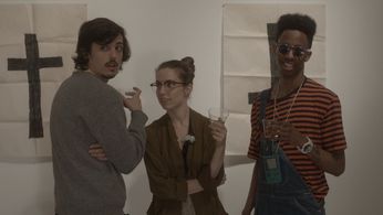 Keith Poulson, Sophia Takal, and Duane C. Wallace in Hellaware (2013)