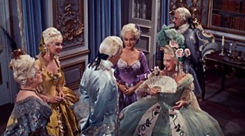Elsa Lanchester, Amanda Blake, Lisa Daniels, and Michael Wilding in The Glass Slipper (1955)