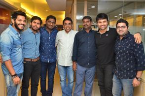 Sekhar Chandra, Bekkam Venugopal, Noel Sean, Prasanna Kumar Bezawada, Ashwin Babu, and Parvateesam at an event for Naann