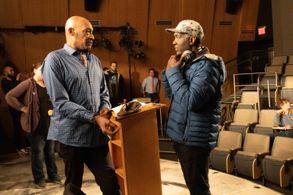 On set of Streetwalkers with Tony Todd