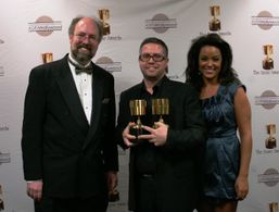 John Powell, Mark Walton, and Katy Mixon at an event for Kung Fu Panda (2008)