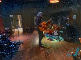 Rick Clark - at Blackbird warming up at session