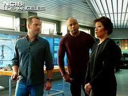 Chris O'Donnell, LL Cool J, and Julie Chen Moonves in NCIS: Los Angeles (2009)